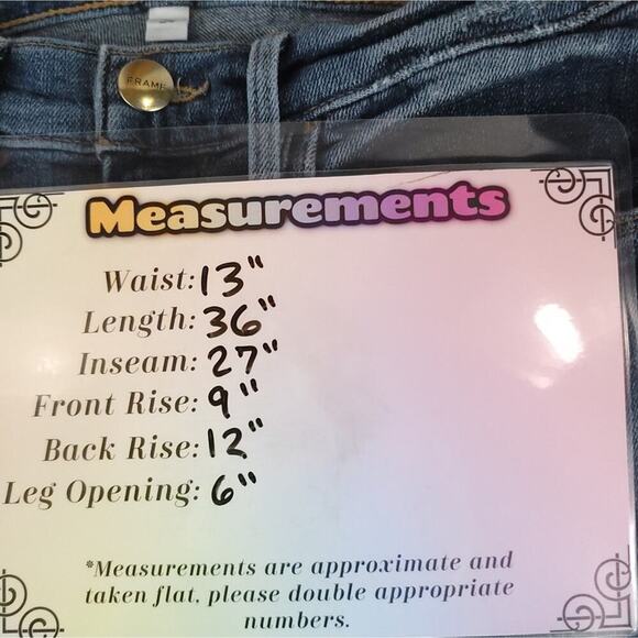 Frame Denim Straight Ankle Jeans Le Nouveau Straight Sheffield Medium Wash - Picture 12 of 12